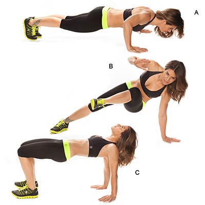 Hip heist push-up 