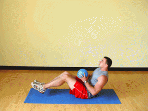 Balancing-Seated-Torso-Twists-with-Medicine-Ball